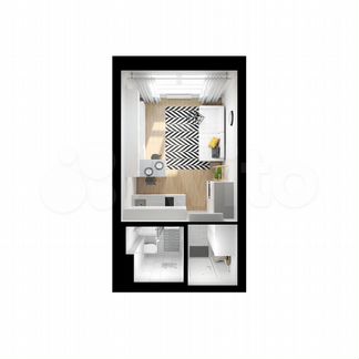 Квартира-студия, 19.7 м², 2/32 эт.