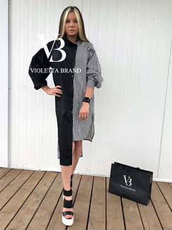 Удлиненная рубашка туника арт. 18064