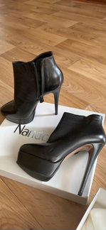 Ботильоны чёрные на шпильке 39 размер