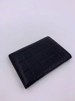 Новая обложка на паспорт из кожи черная Chanel