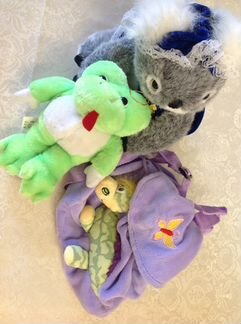 Мягкие игрушки и рюкзак