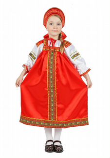Костюм Borosko Настенька, атласный, красный, 11 лет (11-08227-11)