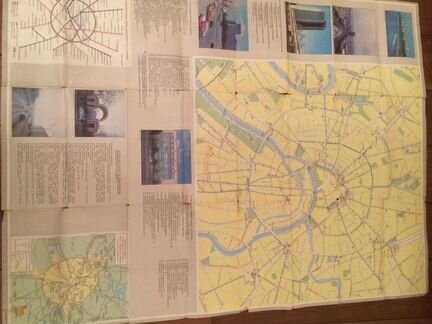 Схема пассажирского транспорта г. Москвы 1987г