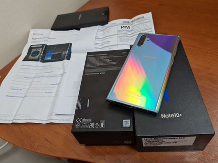Samsung Galaxy Note 10+plus 12/256Gb Чек и Комплек