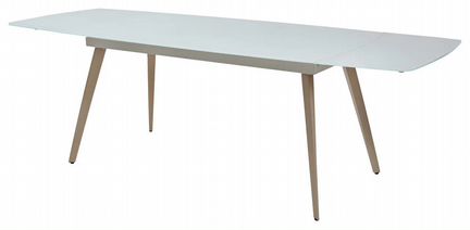 Стол обеденный Eliot раскладной 140-200*80 белый н