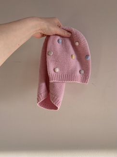 Комплект шапочка, снуд 12/18м handmade