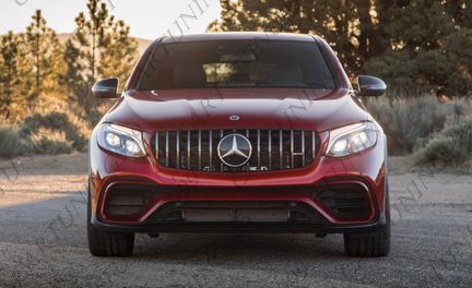 Решетка GT дизайн Mercedes GLC Coupe хром