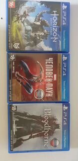 Игры на ps4 spider man, bladborne и horizen