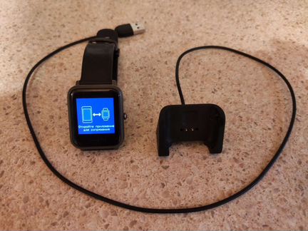Часы Amazfit Bip + зарядка (кончился аккум)