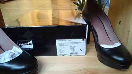 Туфли кожаные черные Alba