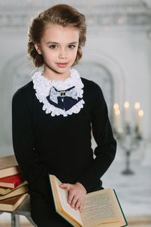 Блузка обманка школьная Duwali Дували 158