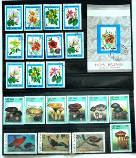 Марки гашеные фауна флора 1