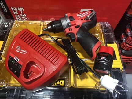 Шуруповерт 2503-20 (FDD) + акб + з/у milwaukee M12