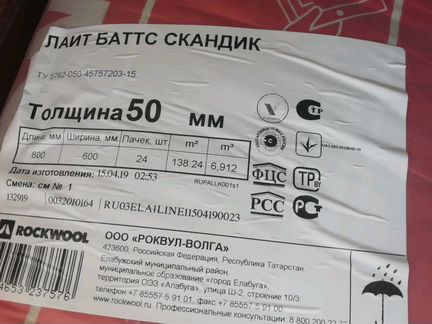 Утиплитель Роквул скандик (Rockwool)