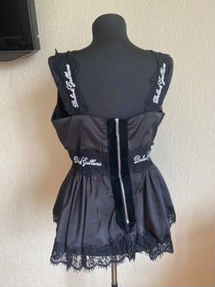 Шелковый топ баска Dolce Gabbana