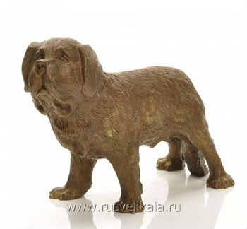 Бронзовая статуэтка собаки 