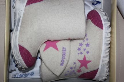 Валенки котофей 24 зимние ботинки