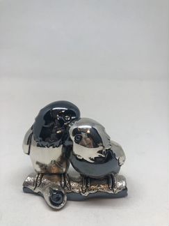 Серебряная статуэтка птиц из серебра