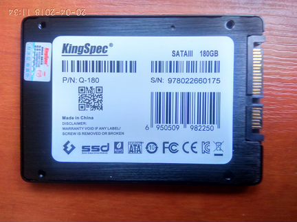 SSD 180гб новый