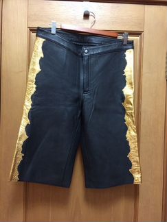 Кожаные шорты женские