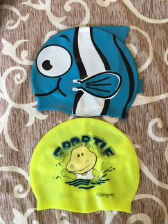 Шапки резиновые детские для плавания