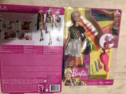 Новая Barbie с радужной причёской оригинал