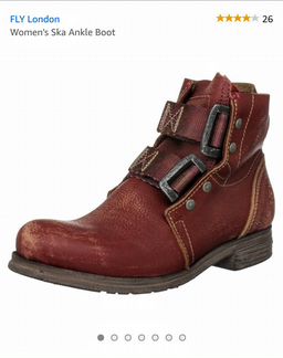 Fly London Ska Distressed Ankle Boots, новые