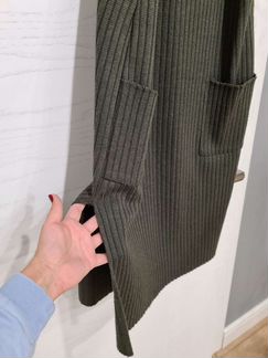 Сарафан вязаный цвета хаки р s