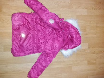 Зима/демисезон на девочку штаны куртки шапки 116-1
