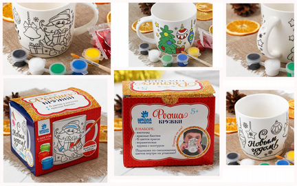 Новогодние наборы для поделок с детьми