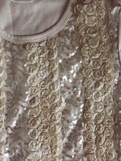 Футболка для девочки нарядная новая. Рост 146-152