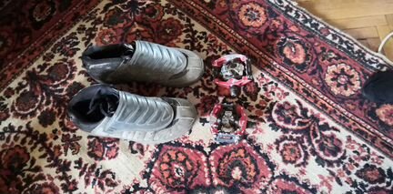 Контактные педали и велоботинки shimano dx 43