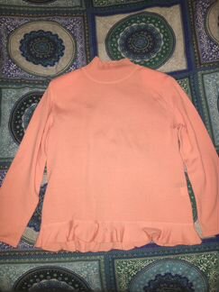 46 Джемпер свитер розовый коралловый кофточка