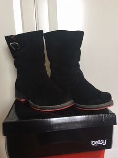 Сапоги замшевые с овечьей шерстью