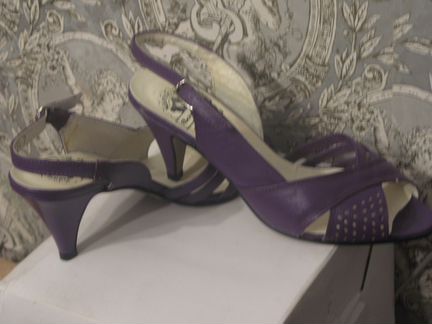 Босоножки женские, натуральная кожа, немного б/у