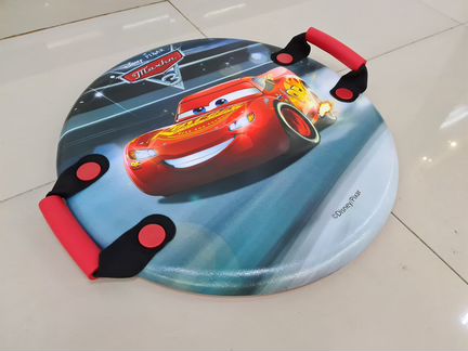Ледянка круглая 1TOY с ручками Тачки Новая