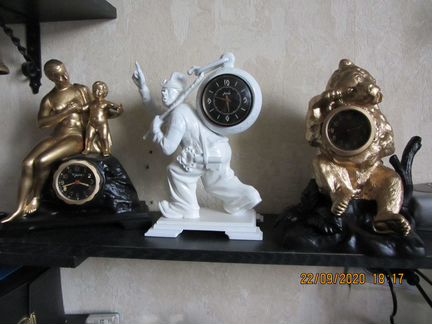 Часы настольные каминные старинные Касли