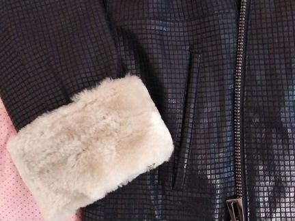 Дубленка, натуральная кожа, мех мутон. Производств