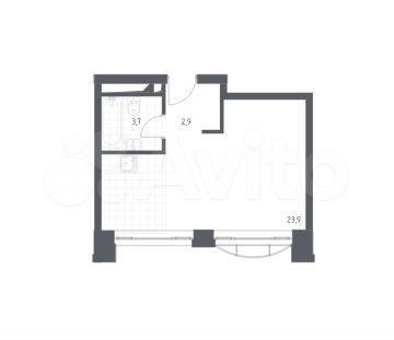 Квартира-студия, 30.5 м², 5/24 эт.