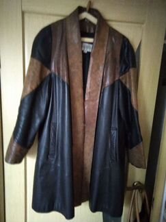 Плащ женский кожаный размер 50
