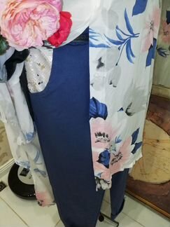 Яркая рубашка платье Италия 46-50