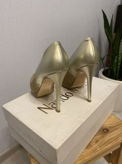 Nando muzi туфли 37 золото/замша