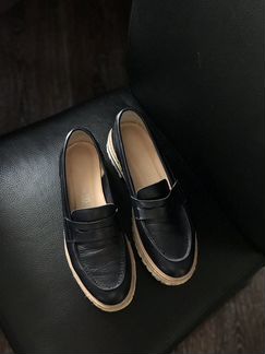 Кожаные женские лоферы