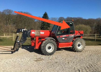 Стекло кузовное заднее для Manitou MT 1340