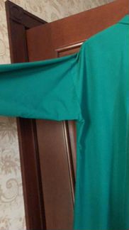 Рубашка зелёная женская оверсайз