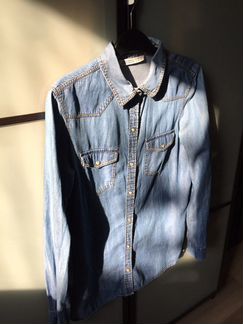 Рубашка джинсовая zara