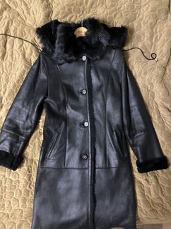 Дубленка женская 44 размер капюшон 44-46 размер ка