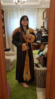 Дубленка длинная