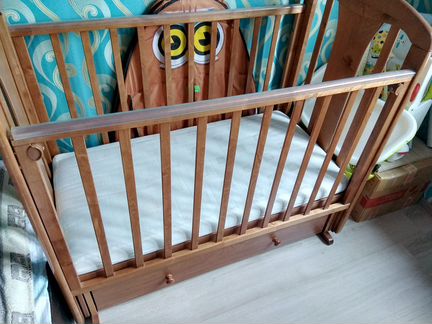 Детская кроватка с ящиком Можга (Красная Звезда)