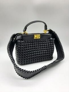 Сумка Fendi плетеная черный